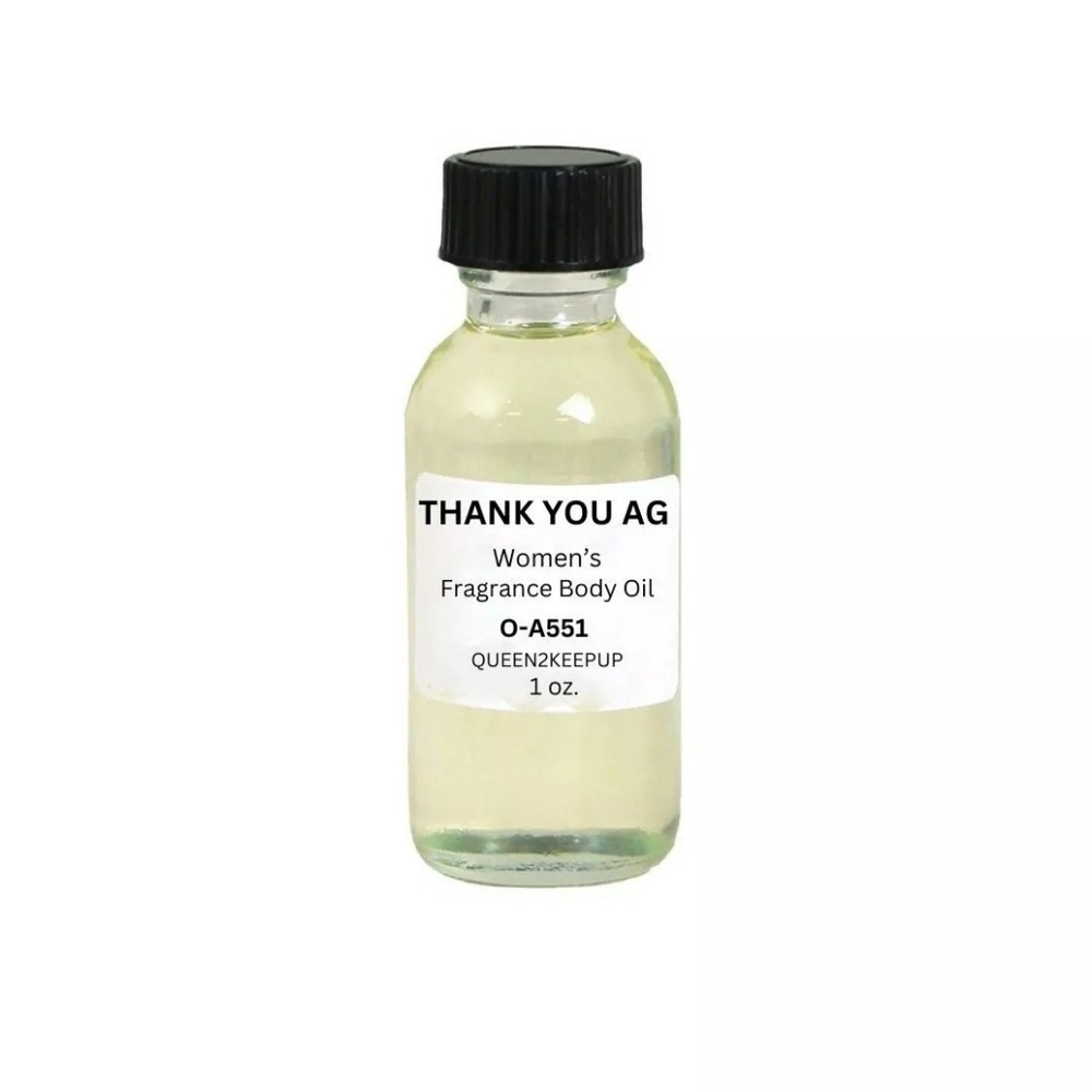 Thank You AG Women's Body Oil Fruity Floral and Sweet Scent 1 oz